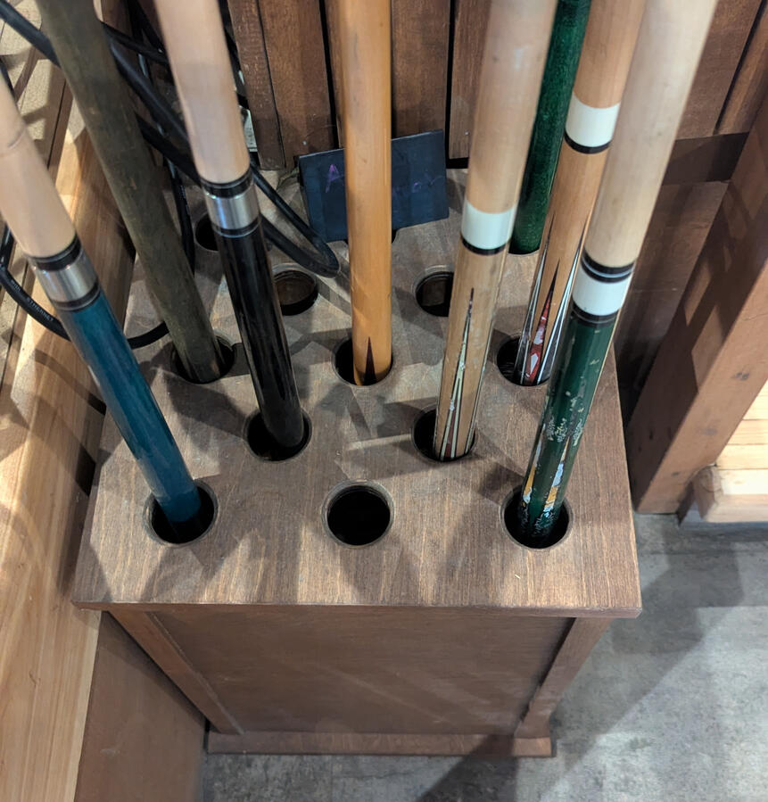 Pool Cue rack